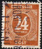 Allemagne Interzone Poste Obl Yv:15A Mi:925A Chiffre (Beau Cachet Rond) - Used