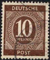 Allemagne Interzone Poste Obl Yv: 8 Mi:918 Chiffre (Beau Cachet Rond) - Used