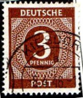 Allemagne Interzone Poste Obl Yv: 3 Mi:913 Chiffre (TB Cachet Rond) - Used