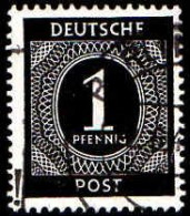 Allemagne Interzone Poste Obl Yv: 1 Mi:911 Chiffre (TB Cachet Rond) - Used
