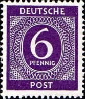 Allemagne Interzone Poste N** Yv: 6 Mi:916 Chiffre - Mint