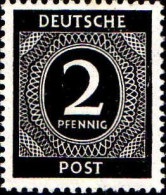 Allemagne Interzone Poste N** Yv: 2 Mi:912 Chiffre - Mint