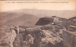 63-SOMMET DU PUY DE DOME TEMPLE DE MERCURE ET L AUBERGE-N°LP5135-A/0047 - Andere & Zonder Classificatie