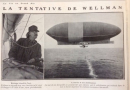 1910 LA TENTATIVE DE VOYAGE AU POLE NORD EN DIRIGEABLE - TENTATIVE DE WELLMAN - LA VIE AU GRAND AIR - 1900 - 1949