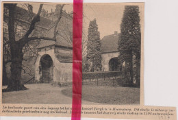 Kasteel Berg Te 's Heerenberg - Orig. Knipsel Coupure Tijdschrift Magazine - 1937 - Unclassified