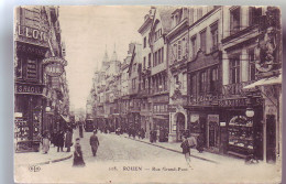 76 - ROUEN - RUE Du GRAND PONT - TRAMWAYS - ANIMÉE - - Rouen