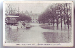 75 - PARIS - CHAMPS ELYSÉES Et PETIT PALAIS INONDES - - Alluvioni Del 1910