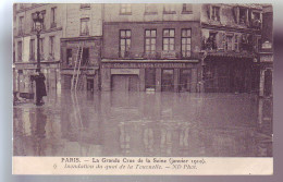 75 - PARIS - INONDATION Du QUAI De La TOURNELLE -  - De Overstroming Van 1910