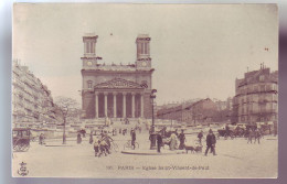 75 - PARIS - ÉGLISE SAINT-VINCENT-de-PAUL - ANIMME - COLORISÉE - - Churches