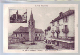 73 - SAINT PIERRE-D'ALBIGNY - PLACE DUBETTIER Et ÉGLISE - AUTOMOBILE -  - Saint Pierre D'Albigny