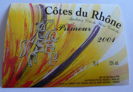 COTES DU RHONE PRIMEUR 2001 : ETIQUETTE NEUVE - Côtes Du Rhône