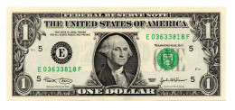 Billet USA  Washington D.C. 2003 - 1 Dollar  N° E 03633818 F - Bank-note Banknote - Federal Reserve Notes (1928-...)