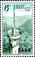 Sarre Poste N** Yv:351 Mi:369 Tag Der Briefmarke Fernmeldeturm Saarbrücken - Neufs
