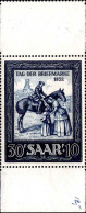 Sarre Poste N** Yv:303 Mi:316 Tag Der Briefmarke Cavalier Bord De Feuille - Nuevos