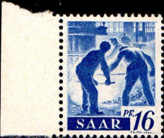 Sarre Poste N** Yv:203 Mi:213I La Coulée Au Haut Fourneau Bord De Feuille - Unused Stamps