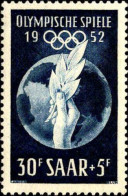 Sarre Poste N* Yv:302 Mi:315 Olympische Spiele (Trace De Charnière) - Unused Stamps