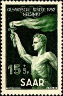 Sarre Poste N* Yv:301 Mi:314 Olympische Spiele Helsinki (Trace De Charnière) - Unused Stamps