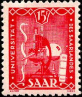 Sarre Poste N* Yv:252 Mi:264 Universität Des Saarlandes (Trace De Charnière) - Unused Stamps