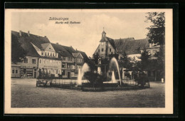 AK Schleusingen, Markt Mit Rathaus  - Schleusingen