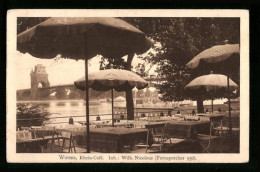 AK Worms, Rhein-Café, Inh. Wilh. Nicolaus  - Worms