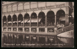 AK Hamburg-Neustadt, Restaurant Zum Franziskaner, Inh. Karl Wulff, Strasse Jungfernstieg 6  - Mitte