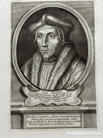 JEAN FISCHER ACQUAFORTE VESCOVO DI ROCHESTER E CARDINAL. PRECETTORE DI ENRICO VIII FU DECAPITATO - Etchings