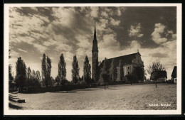 AK Cham, Auf Der Wiese An Der Kirche  - Cham