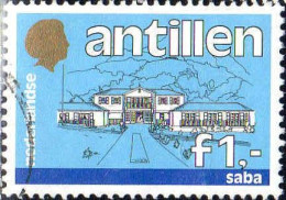 Antillen Poste Obl Yv: 762 Mi:575 Saba (cachet Rond) - Curaçao, Antilles Neérlandaises, Aruba