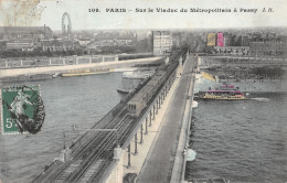 75-PARIS VIADUC DU METROPOLITAIN A PASSY-N°4190-G/0183 - Andere & Zonder Classificatie