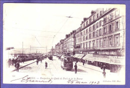 76 - ROUEN - QUAIS De PARIS Et De La BOURSE - TRAMWAYS - ANIMÉE -  - Rouen