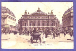 75 - PARIS - 2éme  -PLACE De L''OPÉRA - ATTELAGE - ANIMÉE - COLORISÉE -' - Markten, Pleinen