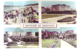 14 - DEAUVILLE - MULTIVUE SOUVENIR - COLORISÉE - - Deauville