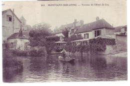 77 - MONTIGNY Sur LOING - TERRASSE De L''HOTEL Du COQ - ANIMÉE -' - Altri & Non Classificati