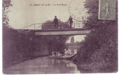 77 -ESBLY - Le PONT ROUGE - PROMENADE En BARQUE - ANIMÉE - - Esbly