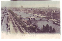 75 - PARIS - PANORAMA De PARIS - COLORISÉE - - De Seine En Haar Oevers