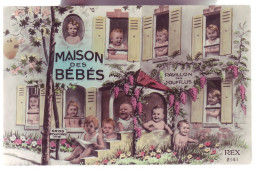 CARTE ILLUSTRÉE -  MAISON Des BÉBÉS - PAVILLONS Des JOUFFLUS - - Humor