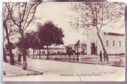 ALGÉRIE - REGHAIA - PLACE De L''ÉGLISE - ANIMÉE -' - Other & Unclassified