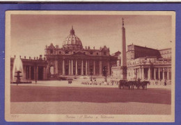 ITALIE - LAZIO - ROME -  PIETRO IN VATICANO - ATTELAGE - ANIMÉE -  - Churches