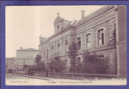 47 - AGEN - ECOLE De COMMERCE Et D'INDUSTRIE - ANIMÉE -' - Agen