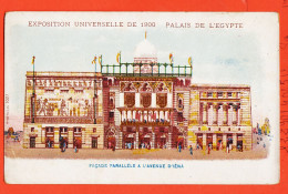 38946 / ⭐ ♥️ Palais EGYPTE Facade Parallele Avenue IENA Exposition Universelle Paris 1900 ◉  PHOTOCOL 1027 Litho Vintage - Autres & Non Classés