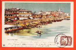 38944 / ⭐ PORT SAID ◉ Quai 1900s ◉  Edition X11X Egypt Litho Vintage - Port-Saïd