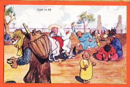 38917 / ⭐ Gouache Rudolf PICK ◉ Comic Ethnic Egypt ◉ Kasr El NIL Egypte 1905s ◉ B.K.W I. 951-6 - Otros & Sin Clasificación