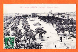 38580 / ⭐ BEZIERS 34-Hérault Panorama Place Citadelle 1909 Anna FORTUNE à Elisa BOUTET Mercière Port-Vendres R.L 28 - Beziers