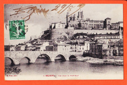 38559 / ⭐ BEZIERS 34-Hérault Vue Prise Du PONT-NEUF 1909 à Jane GARIDOU Epicerie Port-Vendres Photo PONS 1 - Beziers