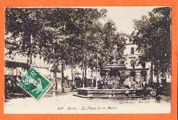 38534 / ⭐ CETTE Sète 34-Hérault La Place De La MAIRIE Fontaine 1907 à Marius BOUTET Rue Benard Paris- Photo GUENDE 497 - Sete (Cette)