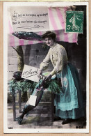 38775  / ⭐ Premier 1er AVRIL Carte-Photo Brillant BCB 566 Poissonnière Brochet 1911 à Alice CATALAN Grand'Rue Montpelli - 1er Avril - Poisson D'avril