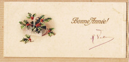 38744  / ⭐ Embossed BONNE ANNEE (Format 13x6cm) 1910s  De R. VECKMAN  - New Year