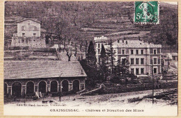 38657 / ⭐ GRAISSESSAC 34-Herault Château Direction Mines 1910s à Emilie PIEU C BRUHAT Mercerie Grenoble-PAUL Buralist - Autres & Non Classés