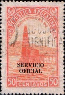 Argentine Service Obl Yv:346 Mi:45DI Pozo De Petrole Dents Courtes (Belle Obl.mécanique) - Dienstzegels