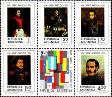 Argentine Timbres Du Bloc N** Yv:17 150.Anniversaire Des Batailles De Junin & Ayacucho - Blocchi & Foglietti